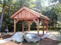 Timberland Pavilion / Timberland Company employees built this pavilion as a community service Timberland Pavilion / Timberland Company employees built this pavilion as a community service